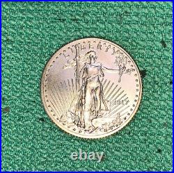 2017 $10 Gold American Eagle 1/4 Oz. Coin Bu Very Nice