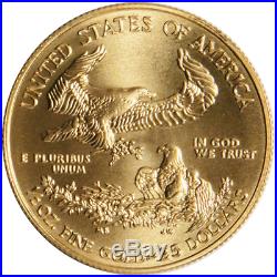 2017 $25 American Gold Eagle 1/2 oz Brilliant Uncirculated
