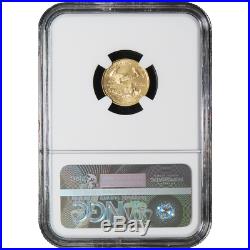 2017 $5 American Gold Eagle 1/10 oz NGC MS70 Blue ER Label