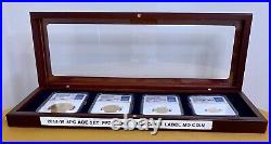 2017 American Gold Eagle Proof 4-Coin Year Set PCGS PR70 John Mercanti Signed