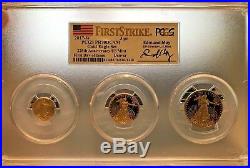 2017-W 3 pc Gold Eagle Set First Day of Issue Moy Denver Denver, DC