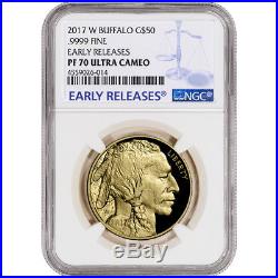 2017-W American Gold Buffalo Proof (1 oz) $50 NGC PF70 UCAM Early Releases