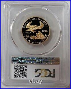 2017 W Gold $25 American Eagle Proof 1/2 Oz Coin Pcgs Pr 70 Dcam