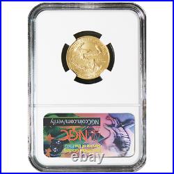 2018 $10 American Gold Eagle 1/4 oz. NGC MS70 FDI Flag Label