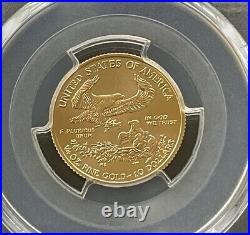 2018 $10 American Gold Eagle 1/4 ozt PCGS MS70 St. Gaudens Label, Low Population