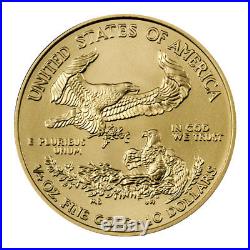 2018 1/4 oz Gold American Eagle $10 GEM BU Coin SKU50865