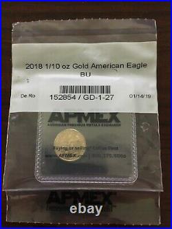 2018 $5 Gold American Eagle 1/10 oz. Brilliant Uncirculated