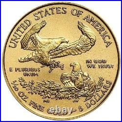 2018 $5 Gold American Eagle 1/10 oz. Brilliant Uncirculated