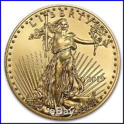 2019 1/10 oz Gold American Eagle (50-Coin MintDirect Tube) SKU#171748