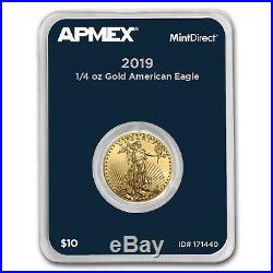 2019 1/4 oz Gold American Eagle (MintDirect Single) SKU#171440