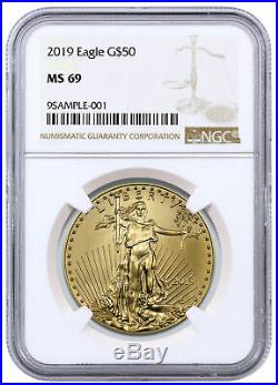 2019 1 oz American Gold Eagle $50 NGC MS69 Brown Label SKU56121