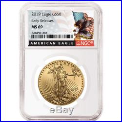 2019 $50 American Gold Eagle 1 oz. NGC MS69 Black ER Label
