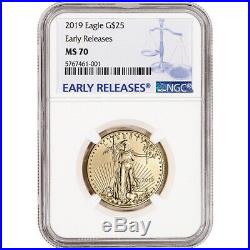 2019 American Gold Eagle 1/2 oz $25 NGC MS70 Early Releases