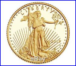 2019 Gold 1/10 oz Gold American Eagle $5 US Mint Gold Eagle Coin