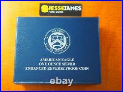 2019 S Enhanced Reverse Proof Silver Eagle Pcgs Pr70 Gold Shield Coa # 07806