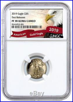 2019 W 1/10 oz Gold American Eagle Proof $5 NGC PF70 UC FR SKU56156