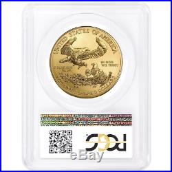 2019-W Burnished $50 American Gold Eagle 1 oz. PCGS SP70 FDOI Flag Label