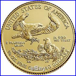 2020 $10 American Gold Eagle 1/4 oz Brilliant Uncirculated