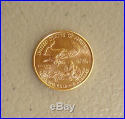 2020 1/10 oz $5 American Gold Eagle Bullion Coin Gem Uncirculated