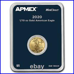 2020 1/10 oz Gold American Eagle (MintDirect Single) SKU#196128