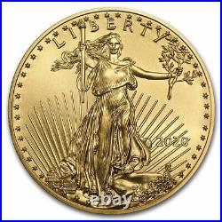 2020 1 oz American Gold Eagle $50 US Gold Coin BU