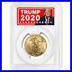 2020 $25 American Gold Eagle 1/2 oz. PCGS MS70 FDOI Trump 2020 Label