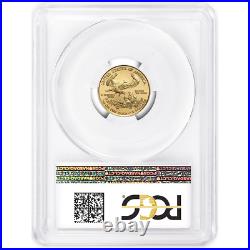 2020 $5 American Gold Eagle 1/10 oz PCGS MS70 FDOI Flag Label