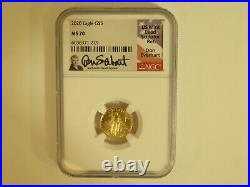 2020 American Eagle 1/10th Oz Gold NGC MS 70 Don Everhart Signed