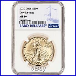 2020 American Gold Eagle 1 oz $50 NGC MS70 Early Releases