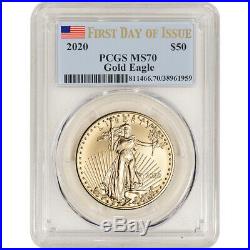 2020 American Gold Eagle 1 oz $50 PCGS MS70 First Day of Issue