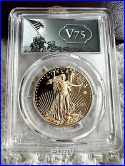 2020 End of World War II 75th Anniversary V75 American Eagle Gold Coin PR69DCAM