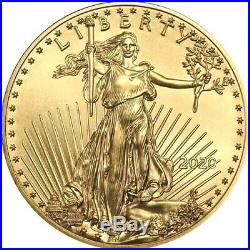 2020 Gold 1 oz American Eagle $50 Dollar Coin Condition Brilliant Uncirculated+