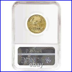 2021 $10 American Gold Eagle 1/4 oz. NGC MS70 Brown Label