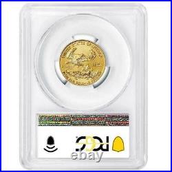 2021 $10 American Gold Eagle 1/4 oz. PCGS MS70 FDOI Flag Label