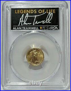 2021 1/10 oz American Gold Eagle Type 2 PCGS MS70 ALAN TRAMMELL Signature