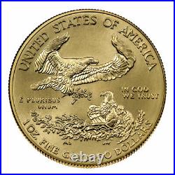 2021 1 oz Gold American Eagle T-1 $50 GEM BU