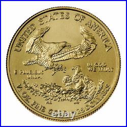 2021 $25 American Gold Eagle 1/2 oz Brilliant Uncirculated