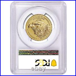 2021 $50 Type 2 American Gold Eagle 1 oz PCGS MS70 FDOI Flag Label