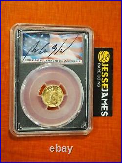 2021 $5 Gold Eagle Pcgs Ms70 Type 2 First Day Of Issue Fdi Paul Balan Flag Label