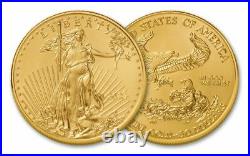 2021 American 1 oz Gold Eagle BU $50 US Gold Bar