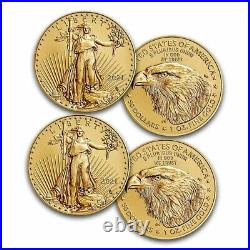 2021 American 1 oz Gold Eagle BU (Type 2)- $50 US Gold (Lot of 2)