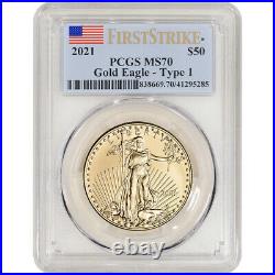 2021 American Gold Eagle 1 oz $50 PCGS MS70 First Strike
