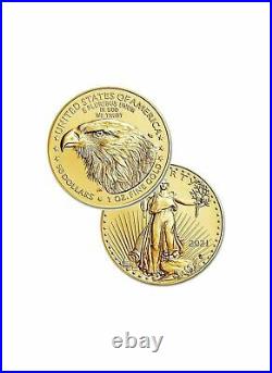 2021 American Gold Eagle Type 2 1 oz. $50 BU