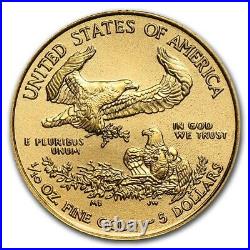 2021 Gold American Eagle 1/10 Troy oz Fine Gold USA Capsuled PRE-SALE BU Coin