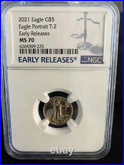 2021 Gold Eagle $5 Portrait T-2 Early Releases Ngc