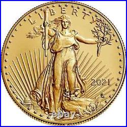 2021 TYPE 2 American Gold Eagle 1 oz $50 BU PRESALE