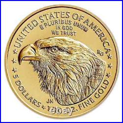 2021 Type 2 $5 1/10 oz American Gold Eagle Bullion Coin Gem Uncirculated