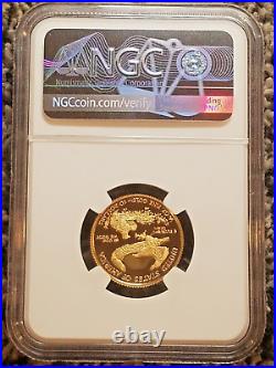 2021-W 4 PC Set Proof Type 1 American Gold Eagle NGC PF70 Ultra Cameo FDOI Label