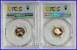 2021-W $5 Gold Eagle Type 1 & 2 Designer Edition With COA PCGS PR70DCAM 2 Coin Set