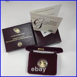2021-W American Eagle $10 Gold Proof Coin 1/4 oz US Mint Low Mintage #21ED